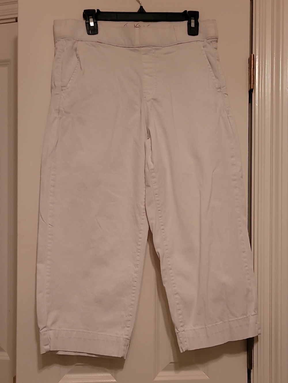 Gloria Vanderbilt White Classic Cropped Pants 12P